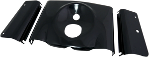 Fork Tins - Gloss Black - Smooth - '86-'17 FLST - 3-Piece DragSpecialties 76914B - Main Product View
