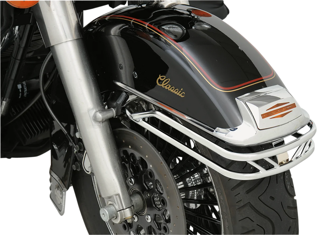Front Fender Rail - Chrome DragSpecialties 70896 - Side View