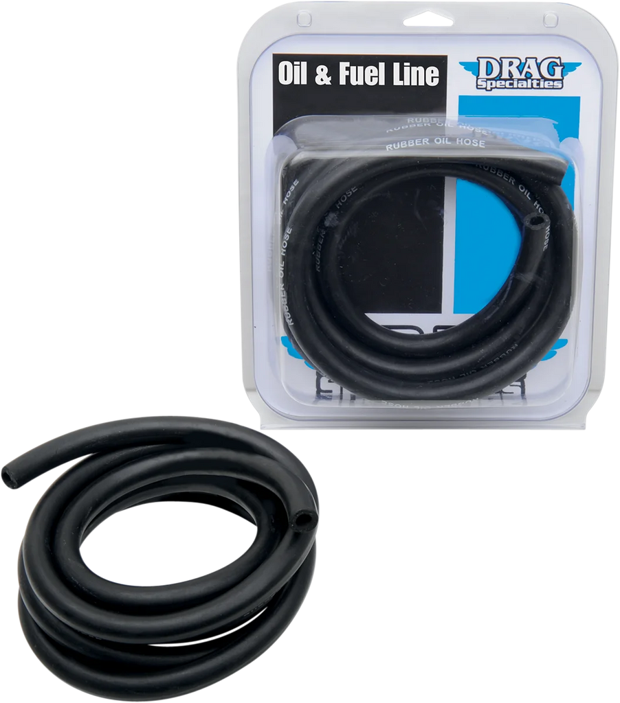 Fuel/Oil Line - Black - 1/2" - 2' DragSpecialties DOH-0122 - Side View