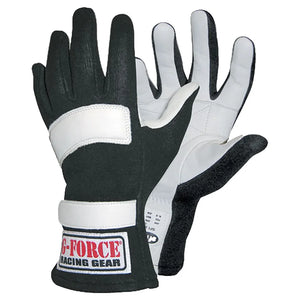 G-FORCE Racing Gear G5 Racing Gloves Small Black 4101SMLBK
