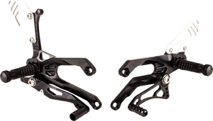 Gilles Tooling FXR Rearset - Black - Yamaha FXR-Y05-CUP-B - Main Product View
