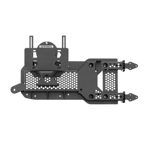 Go Rhino 08-22 Jeep Wrangler JL/JLU Body Mount Spare Tire Carrier - Tex. Blk - Main Product View