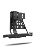 Load image into Gallery viewer, Go Rhino Swing-A-Way Hitch Mounted Tire Carrier (Lic. Plate Lights Not Included) - Textured Black - Main Product View