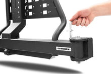 Load image into Gallery viewer, Go Rhino Swing-A-Way Hitch Mounted Tire Carrier (Lic. Plate Lights Not Included) - Textured Black - Side View