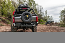 Load image into Gallery viewer, Go Rhino Swing-A-Way Hitch Mounted Tire Carrier (Lic. Plate Lights Not Included) - Textured Black - Back View