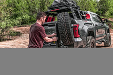 Load image into Gallery viewer, Go Rhino Swing-A-Way Hitch Mounted Tire Carrier (Lic. Plate Lights Not Included) - Textured Black - Installation View