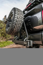 Load image into Gallery viewer, Go Rhino Swing-A-Way Hitch Mounted Tire Carrier (Lic. Plate Lights Not Included) - Textured Black - Additional View 5