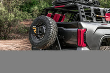 Load image into Gallery viewer, Go Rhino Swing-A-Way Hitch Mounted Tire Carrier (Lic. Plate Lights Not Included) - Textured Black - Additional View 10
