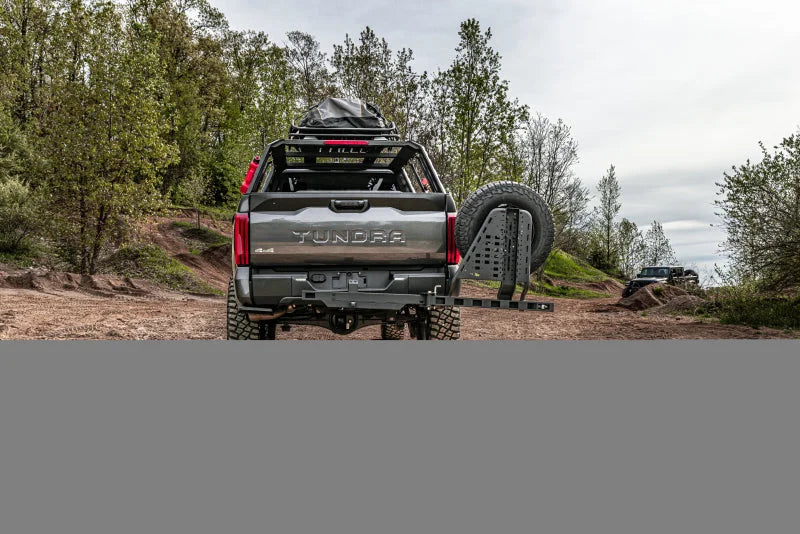 Go Rhino Swing-A-Way Hitch Mounted Tire Carrier (Lic. Plate Lights Not Included) - Textured Black - Additional View 14