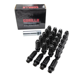 Gorilla Automotive 6LUG 14-1.50 ET SPLINE WIK TRK BLK GOR K6ES-14150BGR