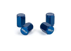 Gorilla Automotive GORILLA VALVE STEM CAP ALUM BLUE 4-PACK VSC-AL-BL