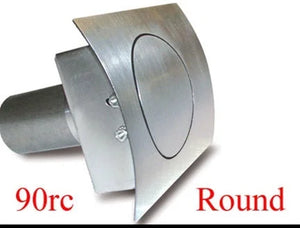 Hagan Street Rod Round Fuel Door  Curved Surfaces 90RC