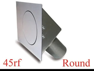 Hagan Street Rod Round Fuel Door  Flat Surfaces 45RF