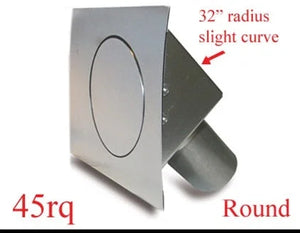 Hagan Street Rod Round Quarter Panel Fuel Door Hinged On Left FD45RQ