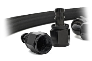 Hamburger's Performance 48 IN. LONG 1/2 IN. BRAIDED OIL LINE HOSE -10AN FITTINGS 1002