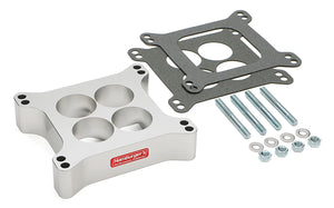 Hamburger's Performance Holley 4BBL Carb. Spacer; Std. Manifold; 1-1/2 in. Tall; Tapered Port-Billet 3208