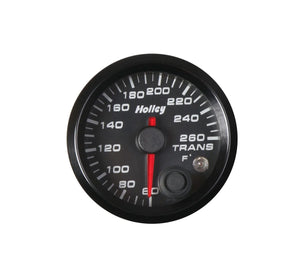Holley Black 2-1/16" Transmission Temperature 60-260°F-Holley logo 26-605 - Main Product View