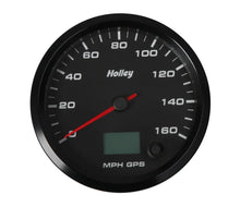 Load image into Gallery viewer, Holley Black Face, 3-3/8" 160 MPH GPS Speedometer (with Odometer) 26-612 - Main Product View
