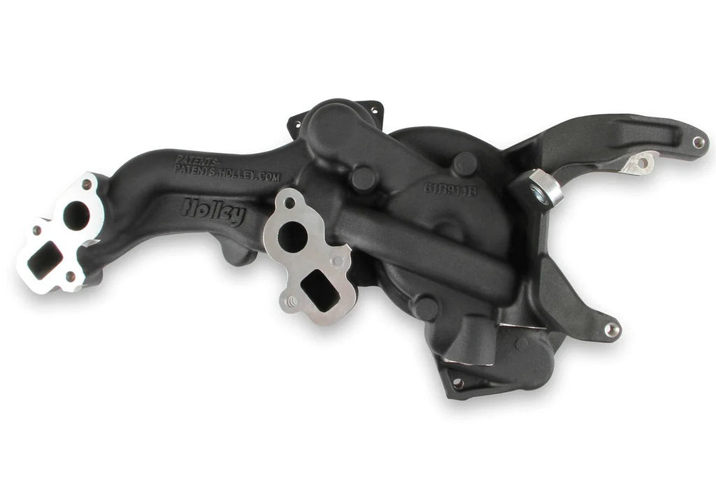 Holley Bracket Kit GM LT4 Dry System. Black 97-251BK - Side View