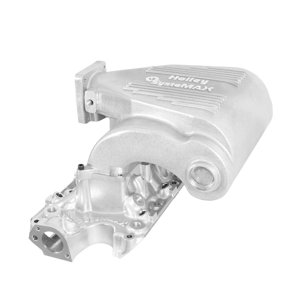 Holley EFI Intake Manifold 1986-1995 5.0L Upper and Lower E.O. Legal Shiny Finish 300-72S - Back View