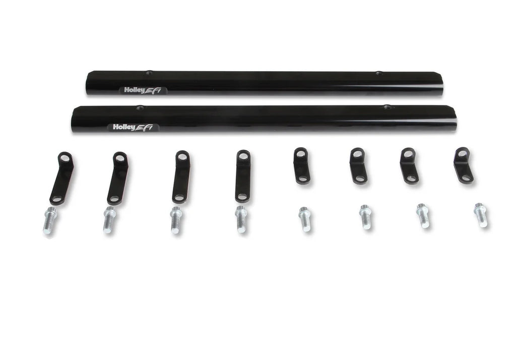 Holley Fuel Rail kit for 300-276 Holley EFI Small Block Ford Intake Manifold 534-280 - Side View