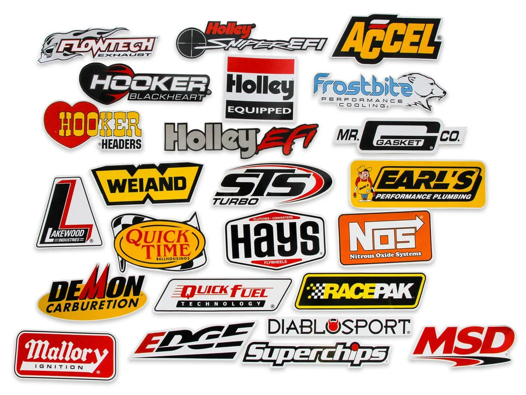 Holley Holley "Go Fast" 24 Vinyl Decal Pack 36-462 - Side View