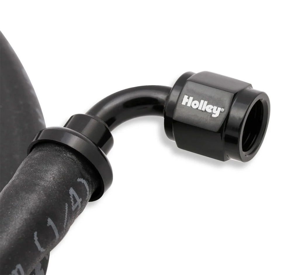 Holley Holley LS Steam Tube Kit w/ Black Push-On Hose 26-552 - Back View