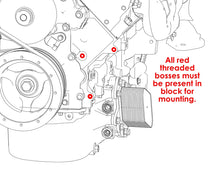 Load image into Gallery viewer, Holley Holley Mid LSA Accessory Drive Bracket Kit - Alternator - Natural 20-166 - Mounting View