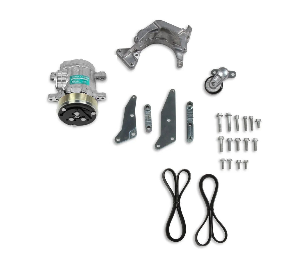 Holley Low-Mount LS Drive System (A/C) w/ Sanden SD7 Compressor - Passenger's Side 20-160 - Additional View 11