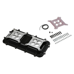 Holley Mid-Rise Plenum Base Adapter Kit - GM LS1/LS2/LS6 - Black 300-267BK - Main Product View