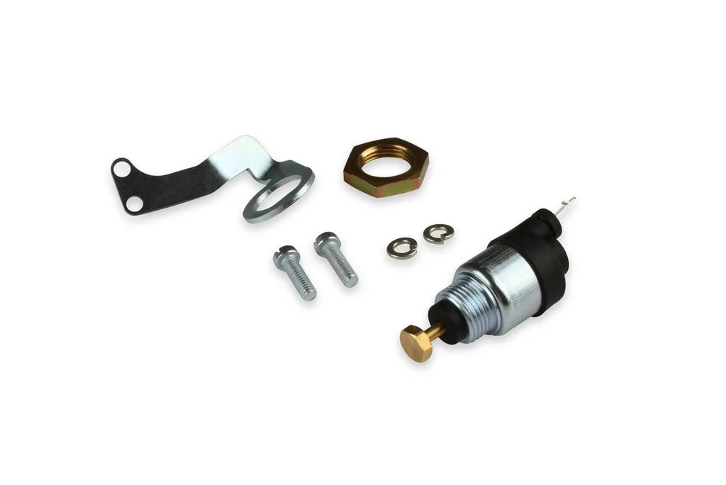 Holley Street Warrior  Fast Idle Solenoid and Bracket 20-92 - Side View