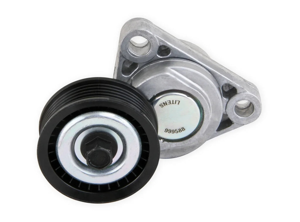 Holley Tensioner Assembly w/ Grooved Pulley 97-151 - Back View