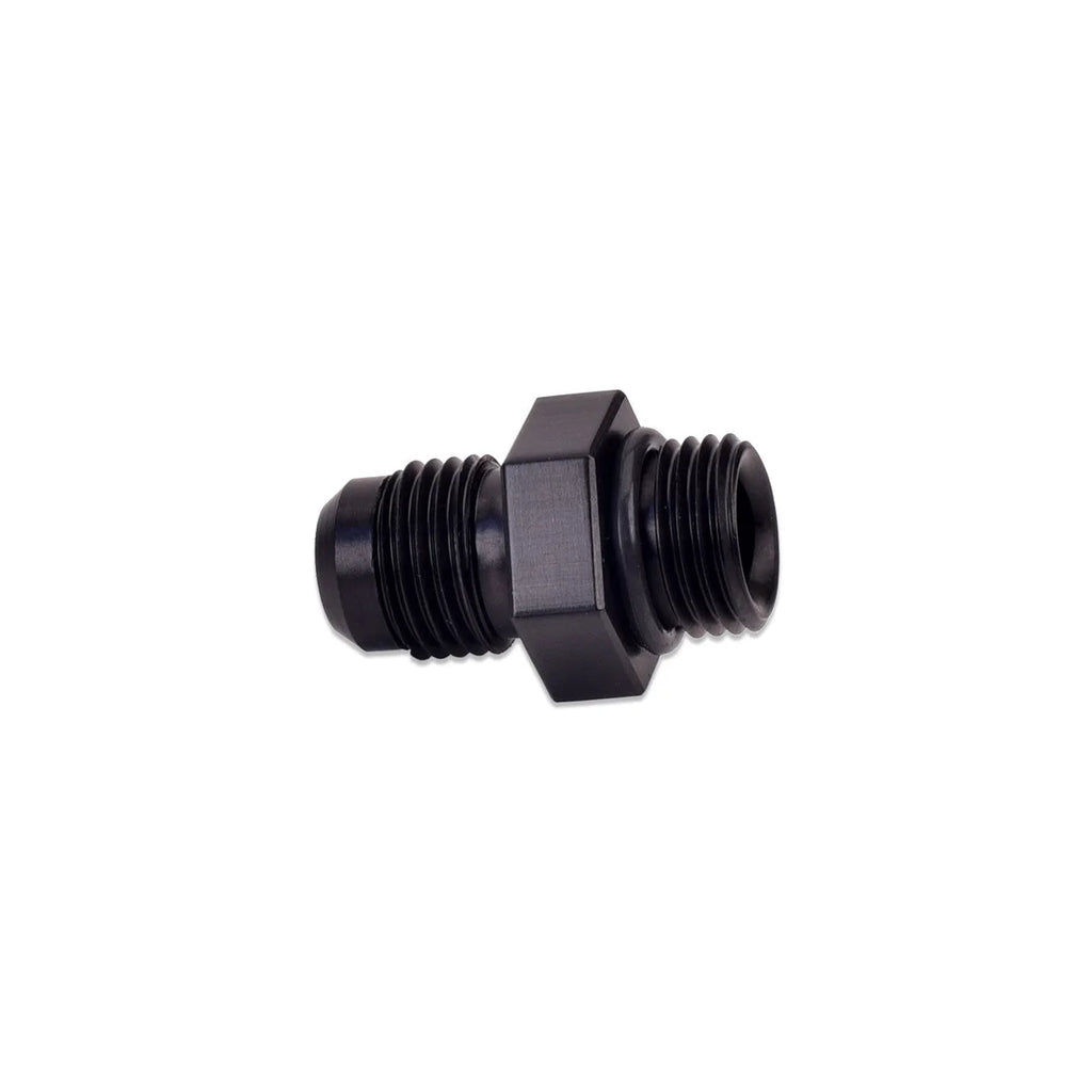 IAG Performance -6 AN to -6 ORB Fuel Fitting for Fuel Pressure Regulator (Black Anodized Finish) IAG-RPL-AFD-2006 - Back View