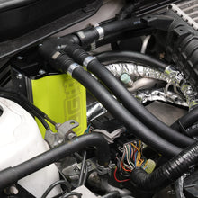 Load image into Gallery viewer, IAG Performance Air Oil Separator AOS - Neon Yellow IAG-ENG-7186NY - Installation View