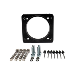 IAG Performance Big Bore 76mm Throttle Body Adapter for Process West Intake - Black IAG-AFD-2021BK - Main Product View