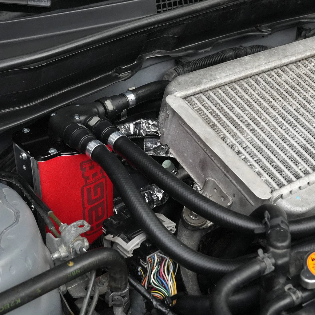 IAG Performance IAG Air Oil Separator AOS For 08-14 WRX, 08-20 STI, 05-09 LGT, 09-13 FXT - Installation View