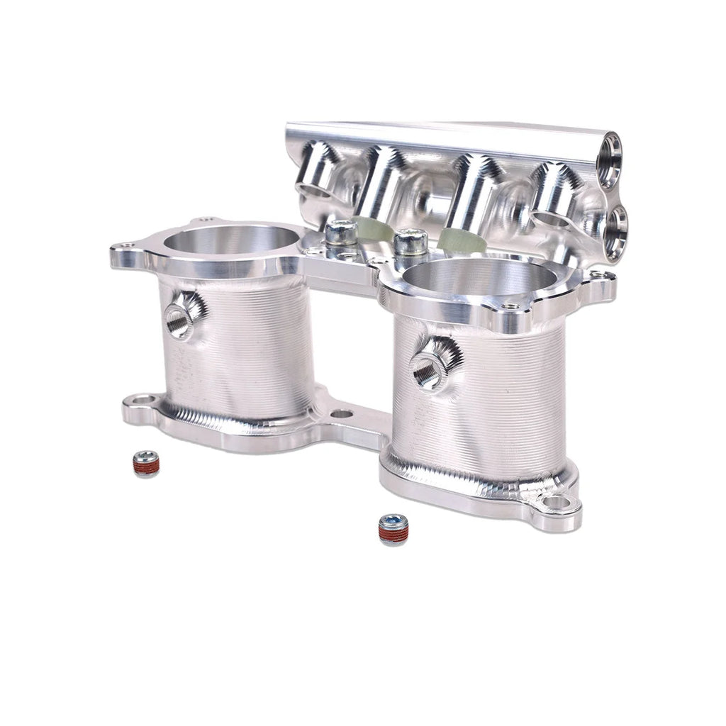 IAG Performance IAG EJ Dual Injector TGV Housings w/ Fuel Rails for 02-14 WRX, 04-21 STI. IAG-AFD-3040SL - Installation View