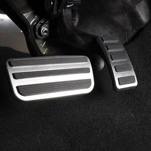 IAG Performance IAG I-Line 2pc Pedal Cover Set Silver for 2021+ Ford Bronco Automatic IAG-ACC-F3082 - Main Product View