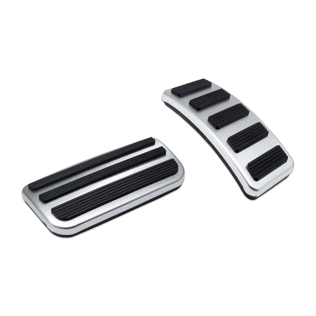 IAG Performance IAG I-Line 2pc Pedal Cover Set Silver for 2021+ Ford Bronco Automatic IAG-ACC-F3082 - Installation View