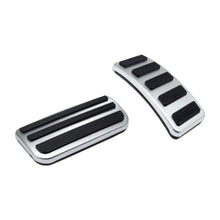 Load image into Gallery viewer, IAG Performance IAG I-Line 2pc Pedal Cover Set Silver for 2021+ Ford Bronco Automatic IAG-ACC-F3082 - Installation View