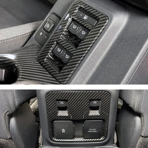 IAG Performance IAG I-Line 2pc Window Switch Panel Cover Kit Gloss Carbon for 2021+ Ford Bronco IAG-ACC-F3090 - Main Produ...