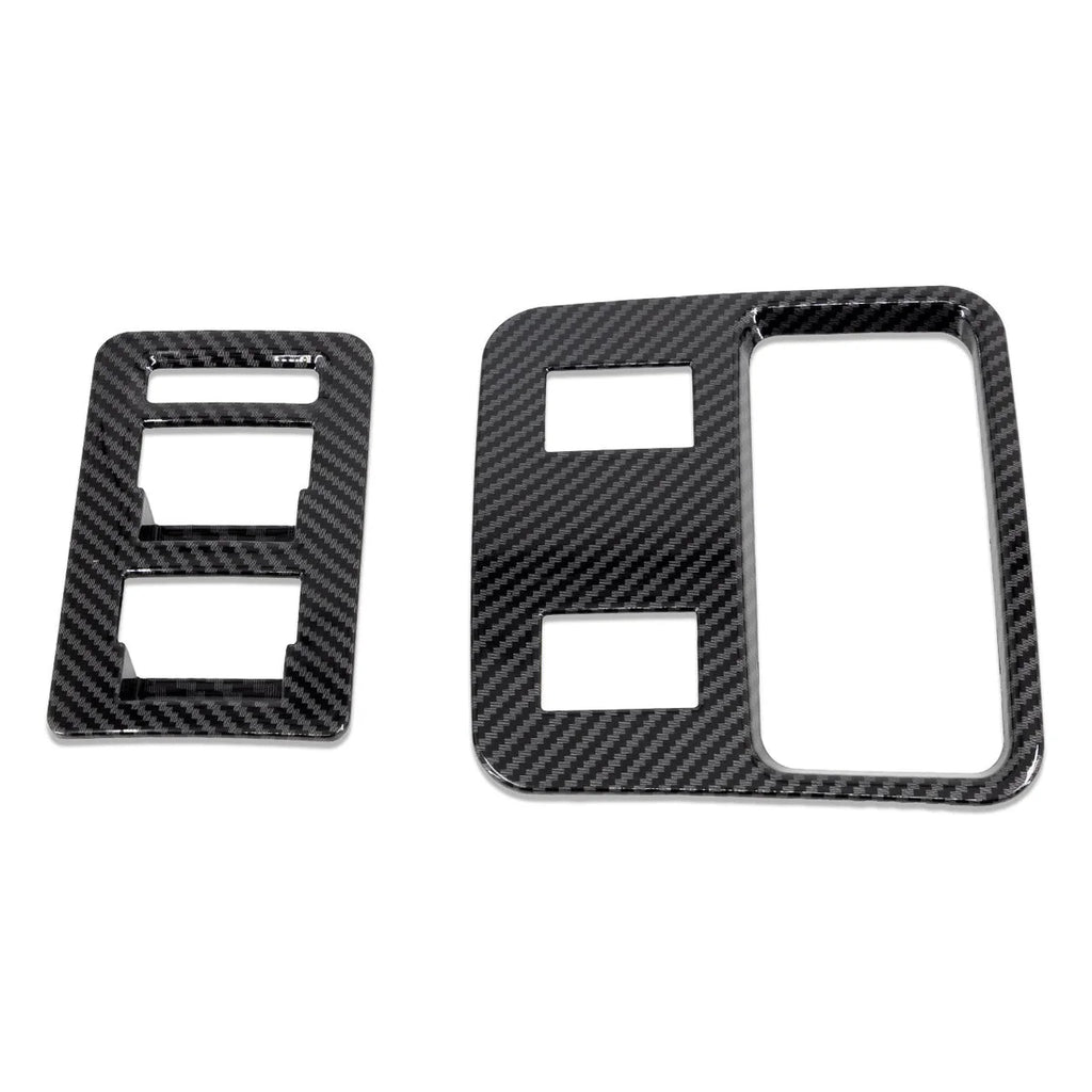 IAG Performance IAG I-Line 2pc Window Switch Panel Cover Kit Gloss Carbon for 2021+ Ford Bronco IAG-ACC-F3090 - Side View