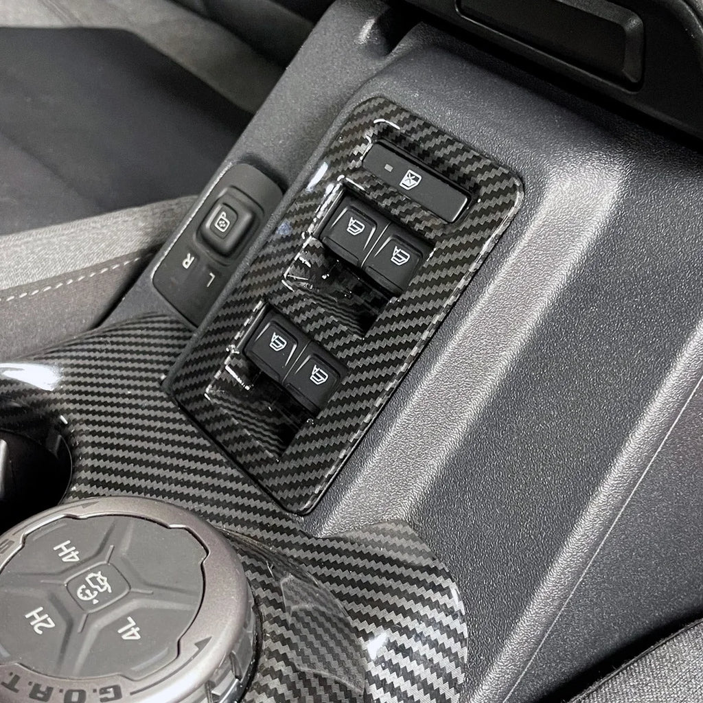IAG Performance IAG I-Line 2pc Window Switch Panel Cover Kit Gloss Carbon for 2021+ Ford Bronco IAG-ACC-F3090 - Additional...