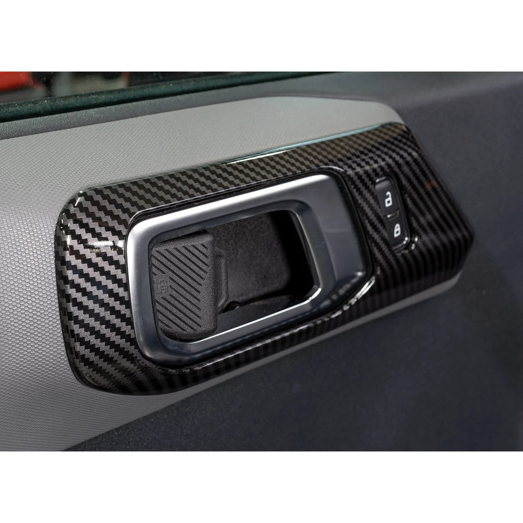 IAG Performance IAG I-Line 4pc Interior Door Handle Cover Gloss Carbon for 2021+ Bronco 4 Door IAG-ACC-F3087 - Side View