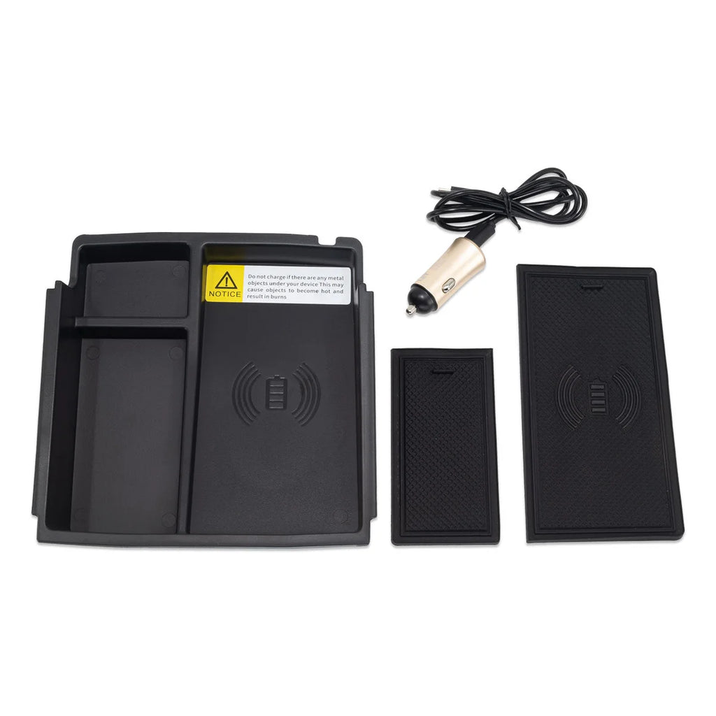 IAG Performance IAG I-Line Armrest Organizer with Wireless Charging Pad for 2021+ Ford Bronco IAG-ACC-F3139 - Back View