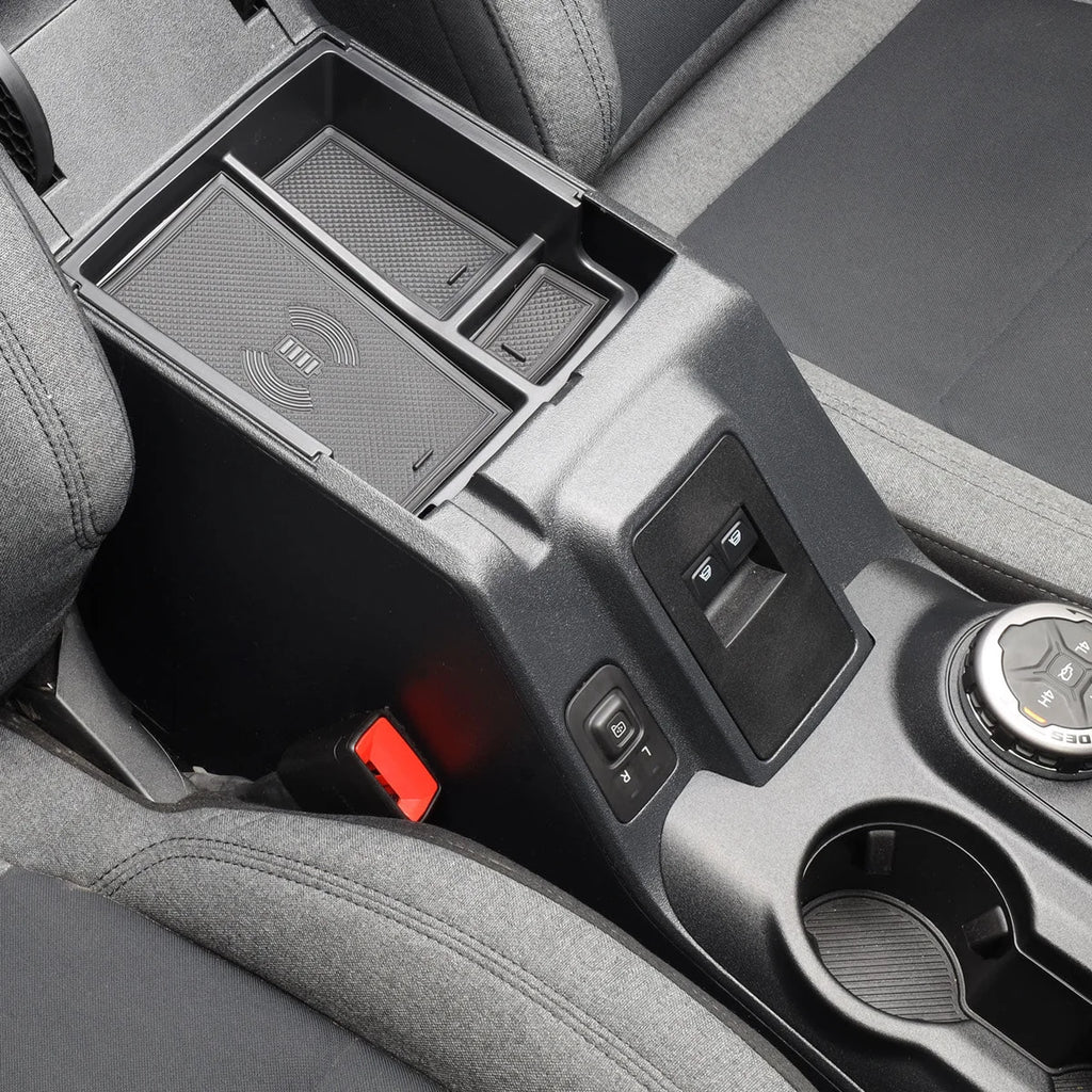 IAG Performance IAG I-Line Armrest Organizer with Wireless Charging Pad for 2021+ Ford Bronco IAG-ACC-F3139 - Additional V...
