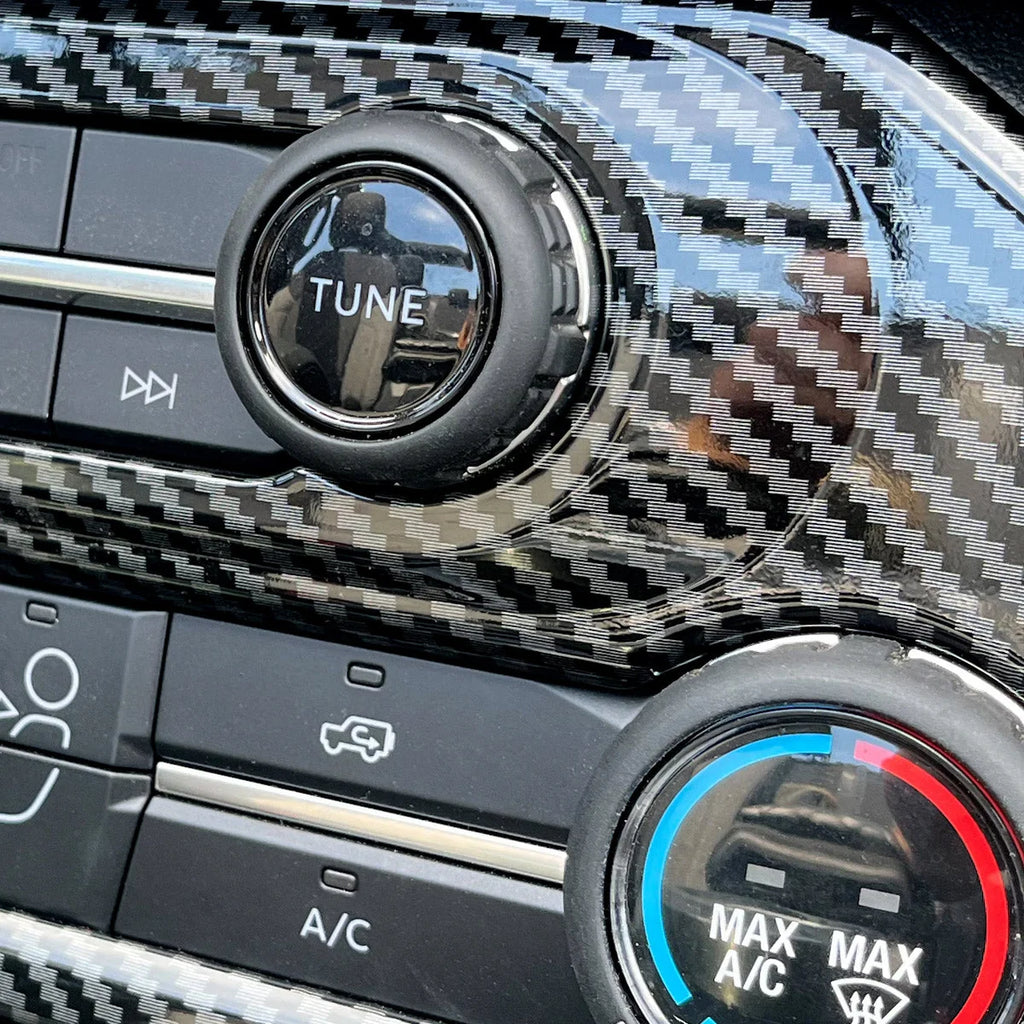 IAG Performance IAG I-Line Climate Control Cover Trim Gloss Carbon for 2021+ Ford Bronco IAG-ACC-F3089 - Installation View