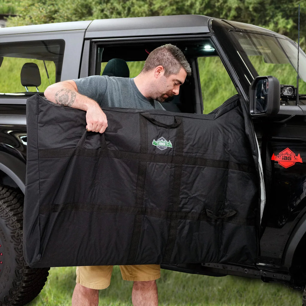 IAG Performance IAG I-Line Door Storage Bag Pair for 2021+ Ford Bronco Two Door IAG-ACC-F3179 - Installation View