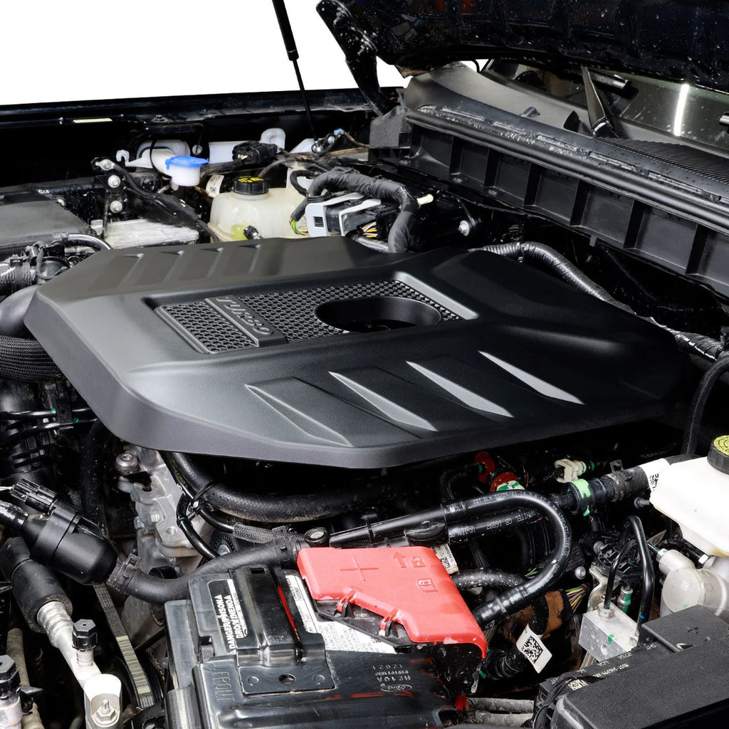 IAG Performance IAG I-Line Engine Cover for 2.3L 2021+ Ford Bronco IAG-ACC-F3099 - Back View