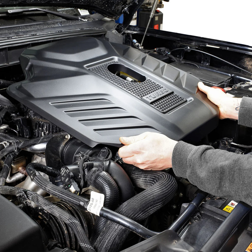 IAG Performance IAG I-Line Engine Cover for 2.3L 2021+ Ford Bronco IAG-ACC-F3099 - Installation View